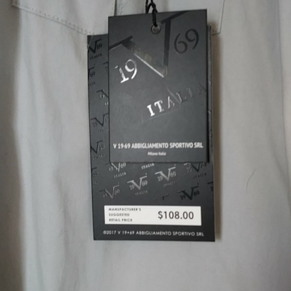 Mens Large V 19.69 Italia Snap Shirt - Picture 4 of 7